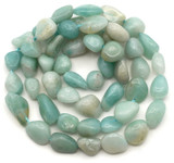 Approx. 15.5" Strand 7-11mm Amazonite Tumbled Nugget Beads