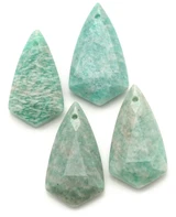 30x17mm Amazonite Top-Drilled Faceted Drop Pendant (See Photos for Variation)
