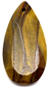 Approx. 25x13mm Tigereye Faceted Teardrop Pendant