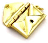 22x14mm 14k Gold-Plated Brass Handbag Locket Pendant