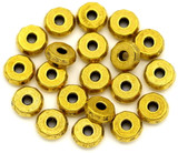 20pc 8x3mm Faceted Rondelle Spacer Beads, Antique Gold