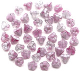 Approx. 10-Gram Bag of 6x4mm Czech Pressed Glass Baby Bell Flower Beads, Crystal-Pink Swirl w/Silver Wash