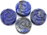 2pc Approx. 14mm Lapis Lazuli Carved Rose Beads (See Photos for Variation)