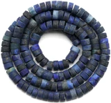 Approx. 15" Strand 4x2mm Frosted Lapis Lazuli (Dyed) Heishe Beads