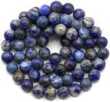 Approx. 15" Strand 6mm Lapis Lazuli Round Beads