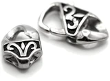 25x14mm &18.5x14 Surgical Stainless Steel Fancy Antiqued Lobster Claw Clasp