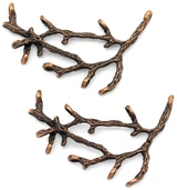 2pc 29x47mm Branch Multi-Link Focal, Antique Copper