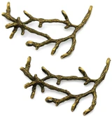 2pc 29x47mm Branch Multi-Link Focal, Antique Bronze