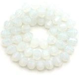 Approx. 9" Strand 6x5mm Crystal Faceted Lantern Beads, Sea Opal