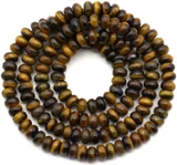 Approx. 15" Strand 4x2mm Tigereye Rondelle Beads