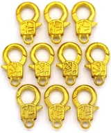 10pc 17x9mm Lobster Claw Clasp, Gold