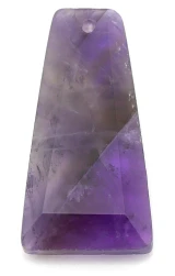 Approx. 25x13mm Amethyst Trapezoid Pendant