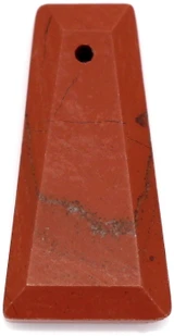Approx. 25x13mm Red Jasper Trapezoid Pendant
