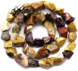 Approx. 15.5" Strand 7-15mm Mookaite Rough Nugget Beads
