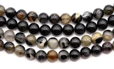 Approx. 15.5" Strand 6mm Black Tourmaline Round Beads