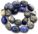 Approx. 7" Strand 6-12mm Lapis Lazuli Tumbled Nugget Beads