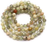 Approx. 14.5" Strand 4mm Arusha Sunstone Faceted Round Beads