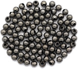 100pc 4mm Round Spacer Beads, Gunmetal
