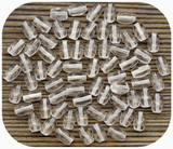 Approx. 10-Gram Bag (About 70pc) of 6x4mm Czech Pressed Glass Rice Beads, Crystal