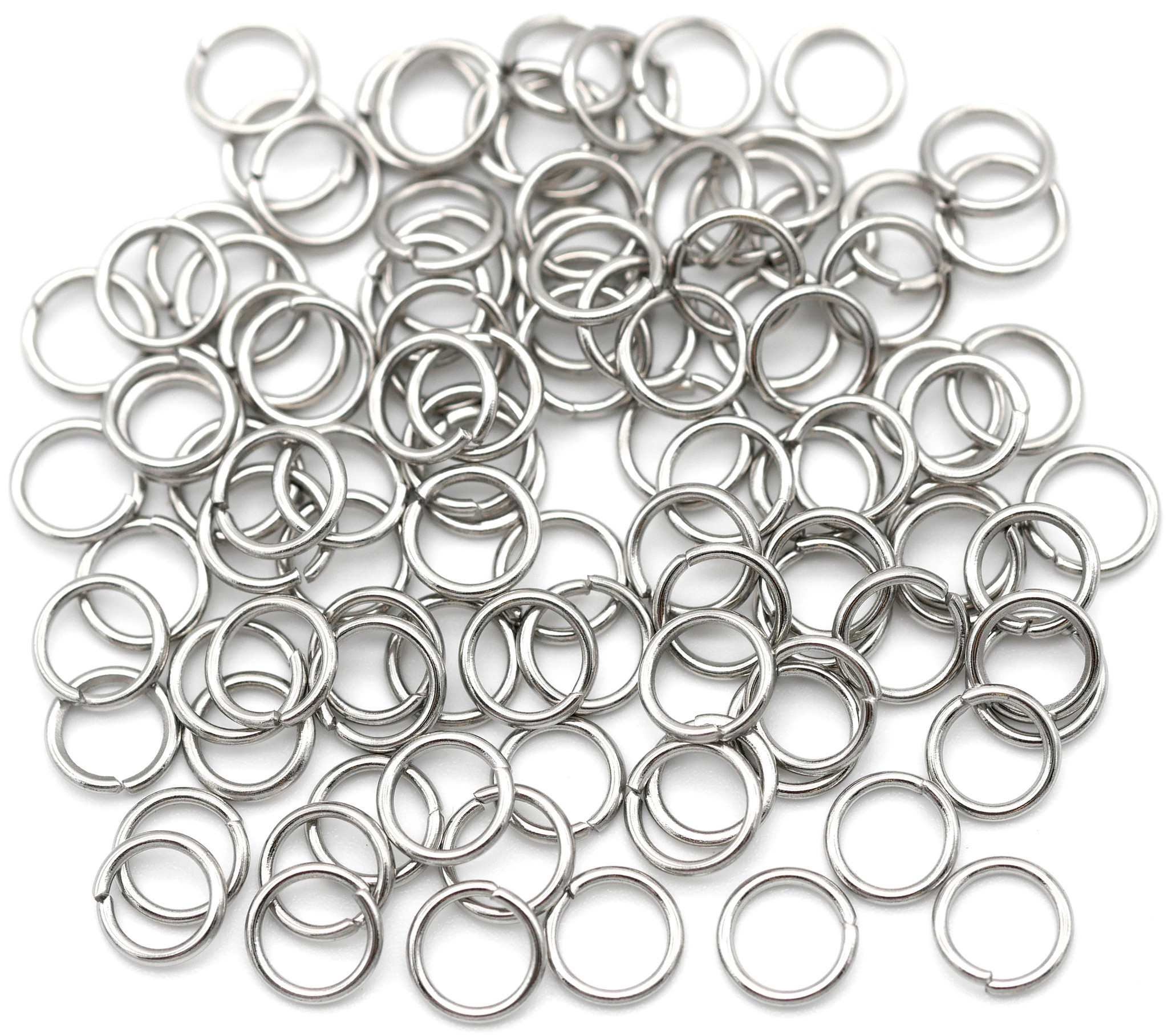 100pc 6mm 20Gauge Stainless Steel Jump Rings Bead Box Bargains