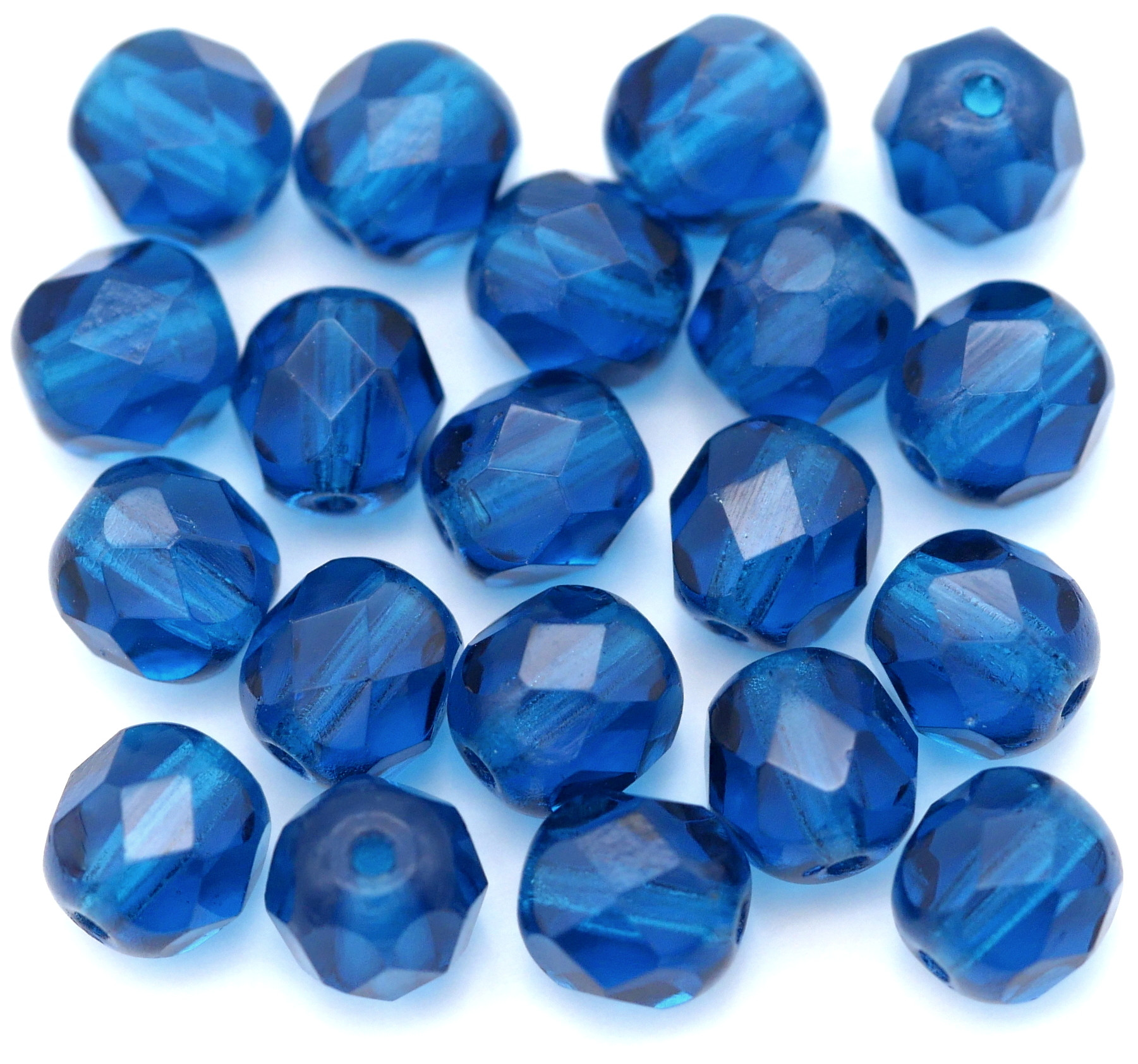 Czech Fire Polished Faceted Glass Beads Round 3mm
