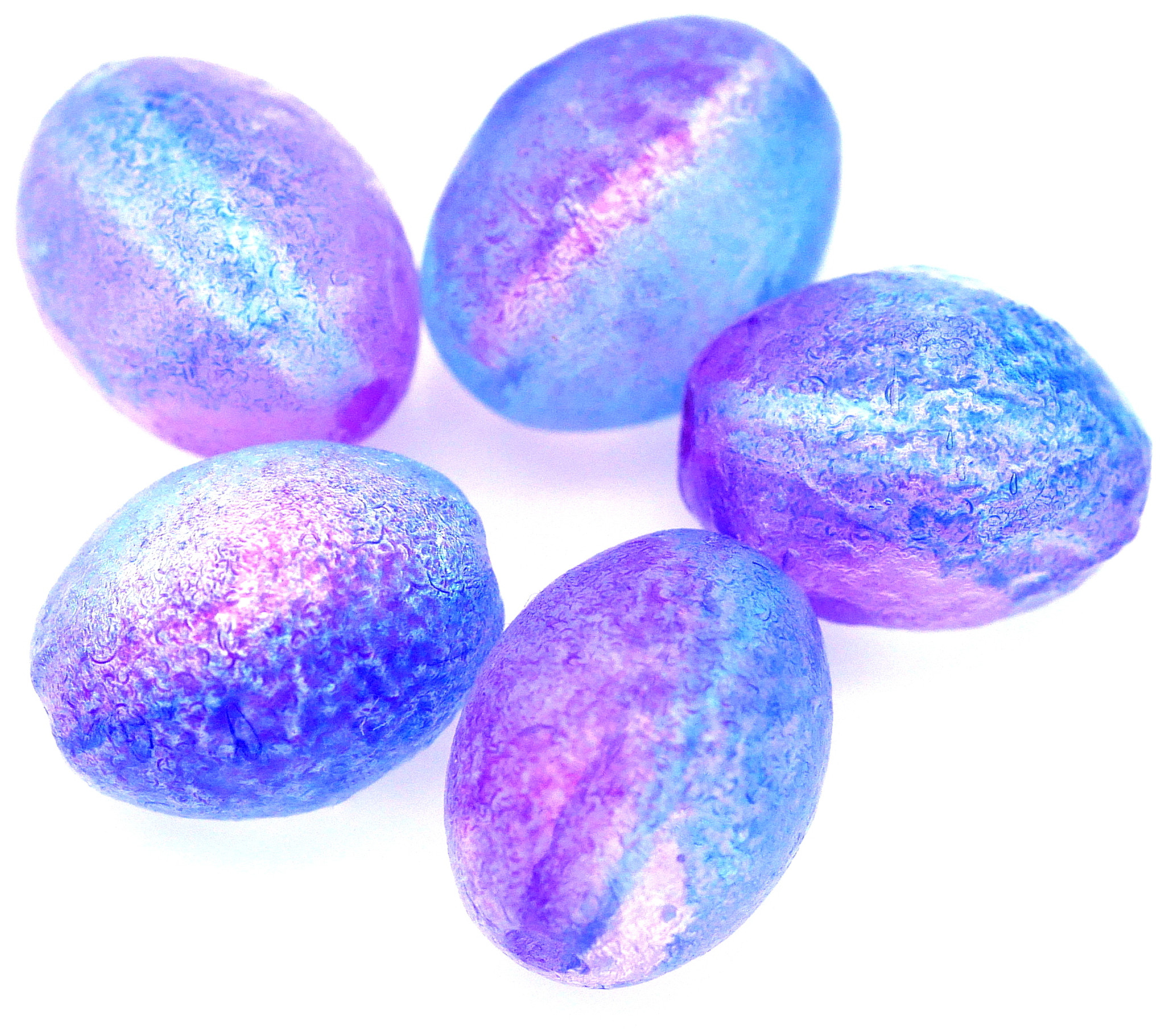 Czech Fire Polished Glass Beads 6mm 2Tone Purple/Blue X25