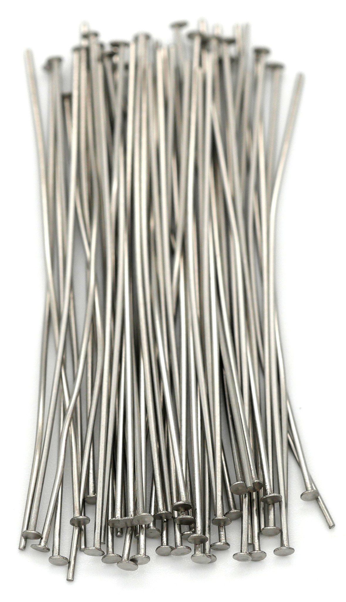 Glaskopf-Stifte 51mm | 110 Stück | Nickelbeschichtet Für Nähen & Bügeln