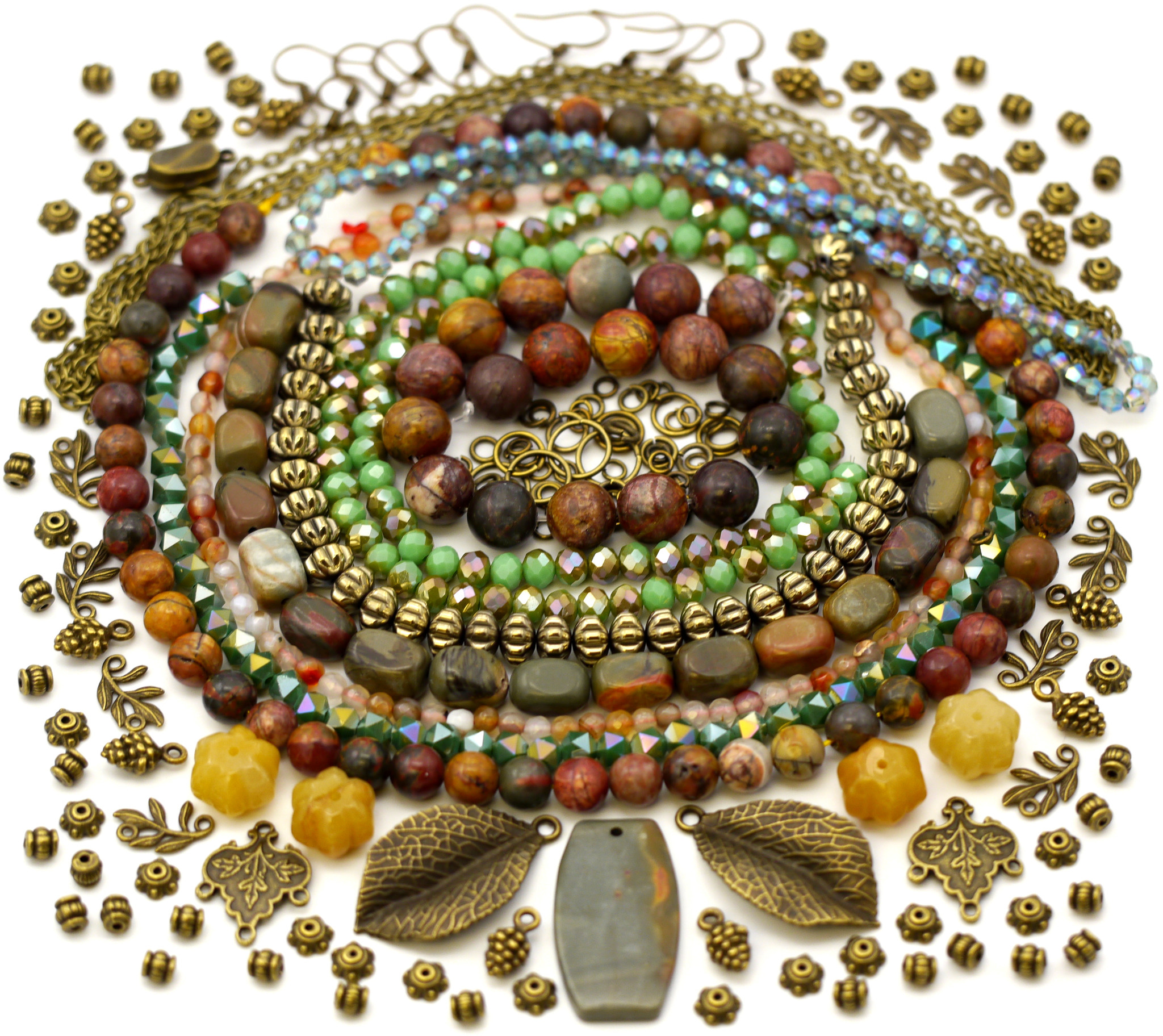 Leafy Landscape Collection (Free Shipping to USA) - Bead Box Bargains