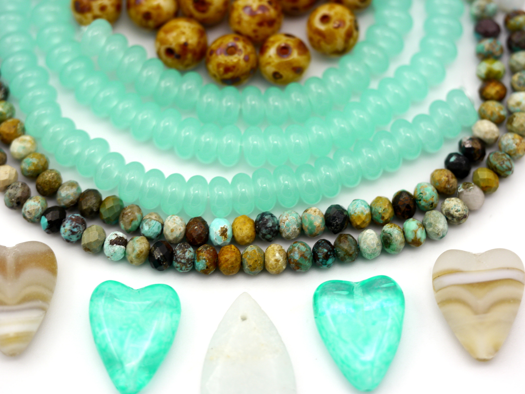 Earthy at Heart Mini Bundle w/Hubei Turquoise - Bead Box Bargains