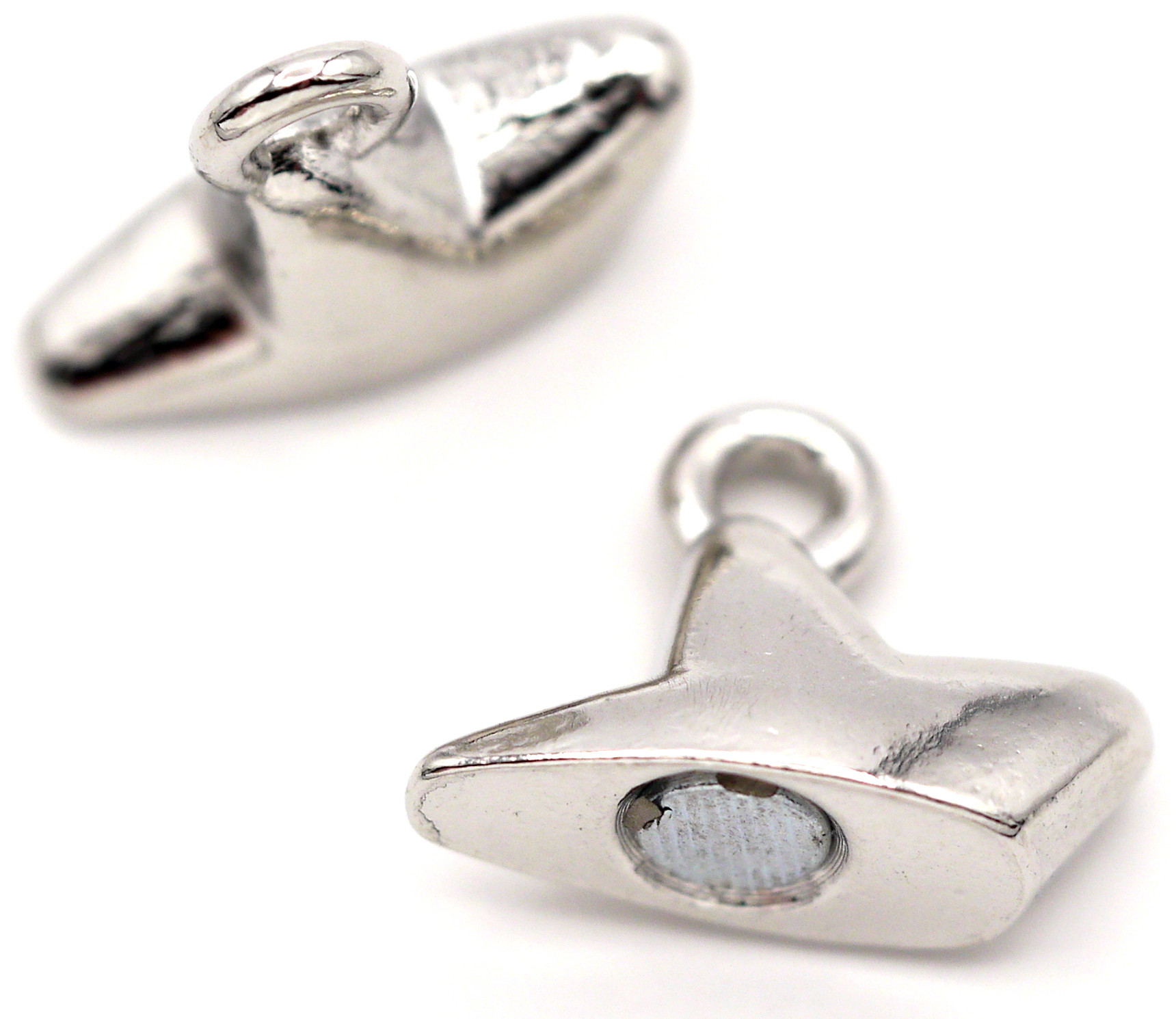 2pc 22x15mm Magnetic Star Clasp, Silver - Bead Box Bargains