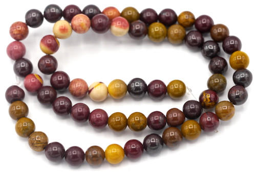 15” strand 6mm Moukaite Round Beads 