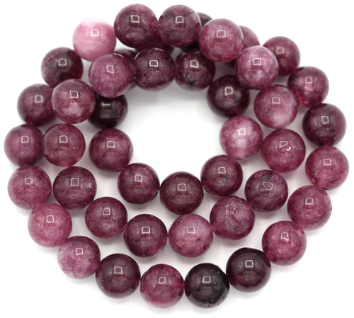 Approx. 14.5” Strand 8mm Violet Quartz (Dyed) Round Beads