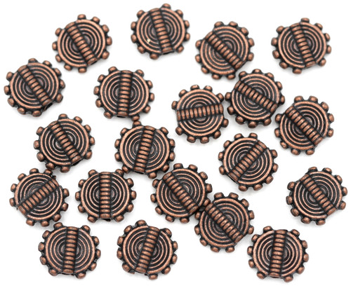 20pc 8x10mm Gear Spacer Beads, Antique Copper
