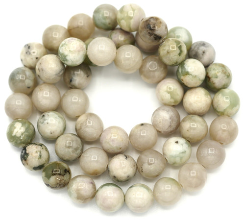 Approx. 14.5" Strand 8mm Peace Jade Round Beads