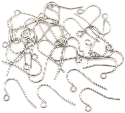 30pc 13x20mm Stainless Steel Hook Earwires