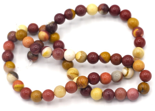 15” strand 6mm Moukaite Round Beads 