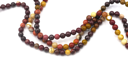 15” strand 6mm Moukaite Round Beads 