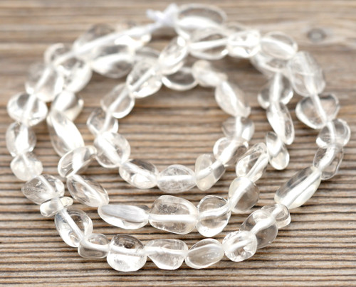 Approx. 4-10mm Quartz Crystal Pebble Beads