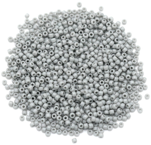 10-Gram Bag of TOHO Round 11/0 Glass Seed Beads, Opaque Gray