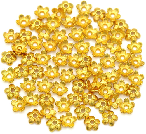 10-Gram Bag of 6.5mm Scalloped Bead Caps