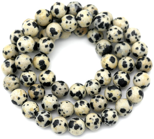 Approx. 14.5" Strand 6mm Dalmatian Jasper Round Beads 