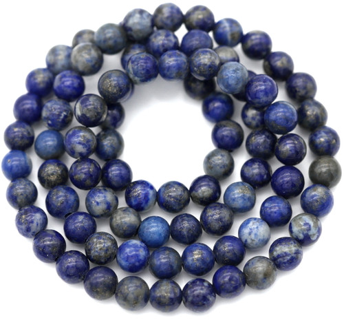 Approx. 14.5" Strand 4mm Lapis Lazuli (Dyed) Round Beads