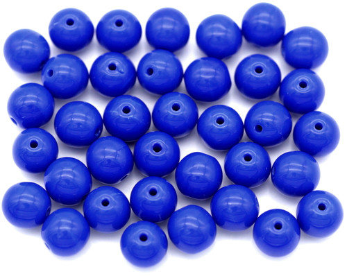 10-Gram Bag (Approx. 34pcs) 6mm Czech Pressed Glass Round Beads, Vivid Grape