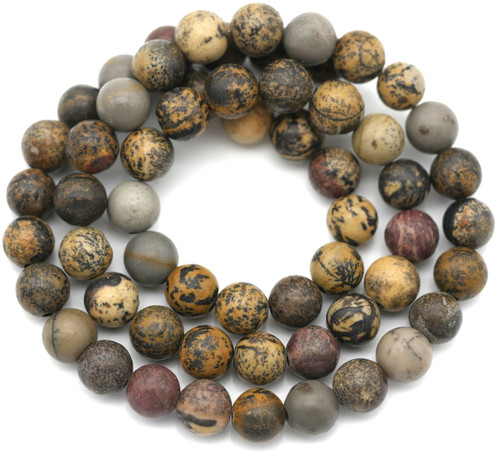 Approx. 15" Strand 6mm Chohua Jasper Round Gemstone Beads