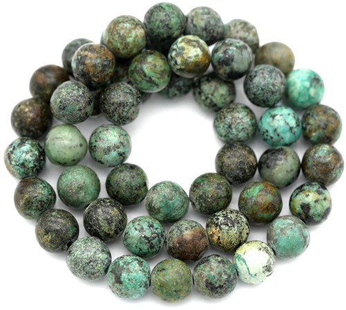 Approx. 15" Strand 8mm African "Turquoise" Jasper (Dyed) Round Beads