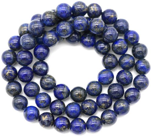 Approx. 15" Strand 6-7mm Lapis Lazuli (Dyed) Round Beads