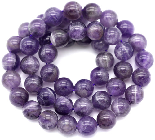 Approx. 15.5" Strand 8mm Amethyst Round Beads