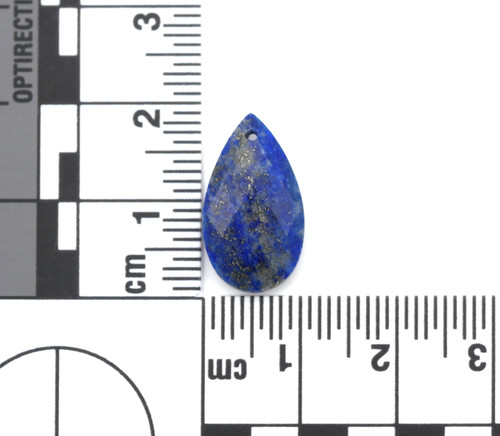 17.5x10mm Lapis Lazuli Faceted Teardrop Pendant