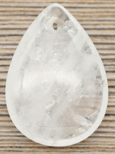 Approx. 25x18mm Quartz Crystal Teardrop Pendant