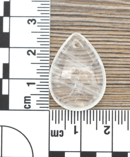 Approx. 25x18mm Quartz Crystal Teardrop Pendant